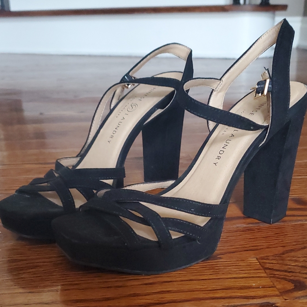 Chinese Laundry Black Platform Heels